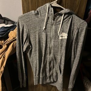 Grey Nike zip up